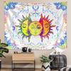 1pc Sun, Moon, Hippie Style Tapestry, Colorful Lunar Phase Tapestry, Bohemian Decorative Wall Hanging for Bedroom Decoration