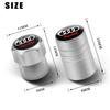 4pcs The metal air-core cover of automobile hub tire valve is suitable for Q1 badge Sline decorative accessories.