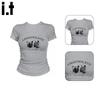 :CHOCOOLATEit Women's Trendy Slim-Fit Short Sleeve T-Shirt