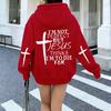 New Women Tracksuit Clothing Casual Sweatshirts Outdoors Sportswear I'm Not Perfect But Jesus Print Women's Hooded Hoodies