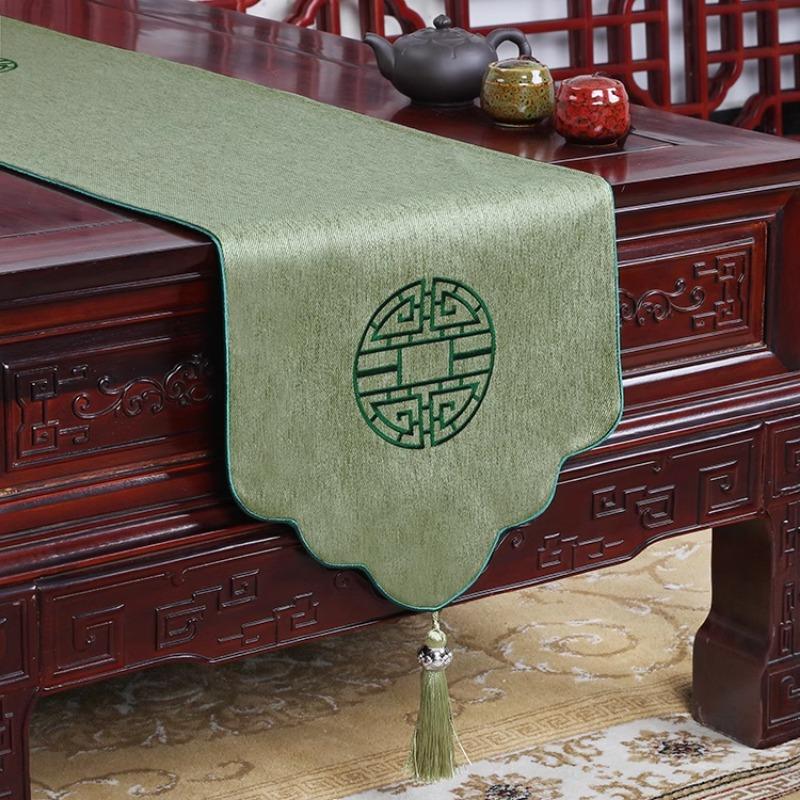 Proud Rose Novo Estilo Chinês Sala de Estar Simples Caminho de Mesa Mesa de Chá Bandeira Cobertura de Armário de TV Toalha de Mesa Decorações de Casamento