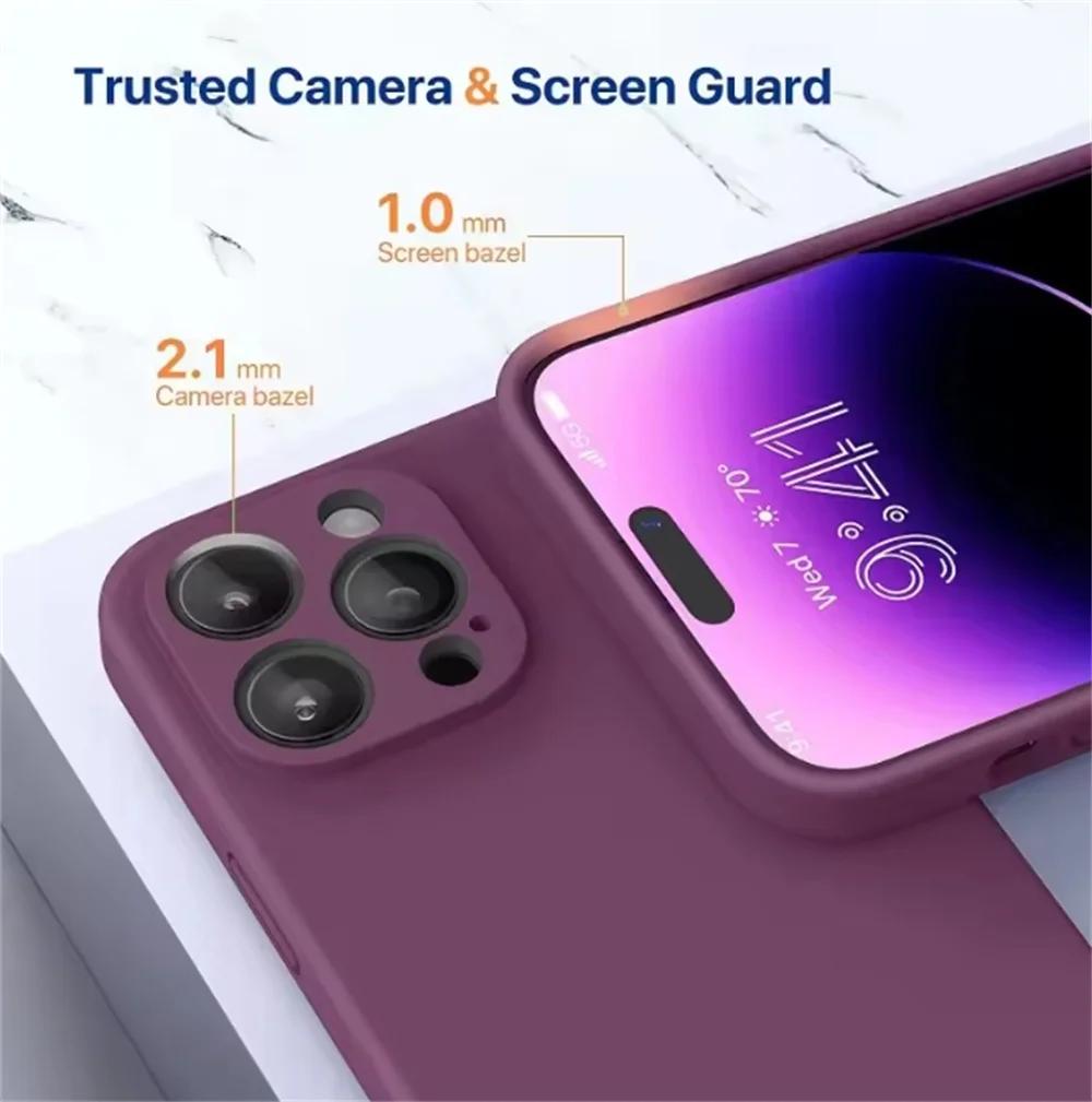 Red For For Iphone 16 Pro Case For Iphone 11 12 13 14 1 Pro Max 12 Mini 7 8 X XS XR Cover Coque Funda Silicone Soft TPU Back Case