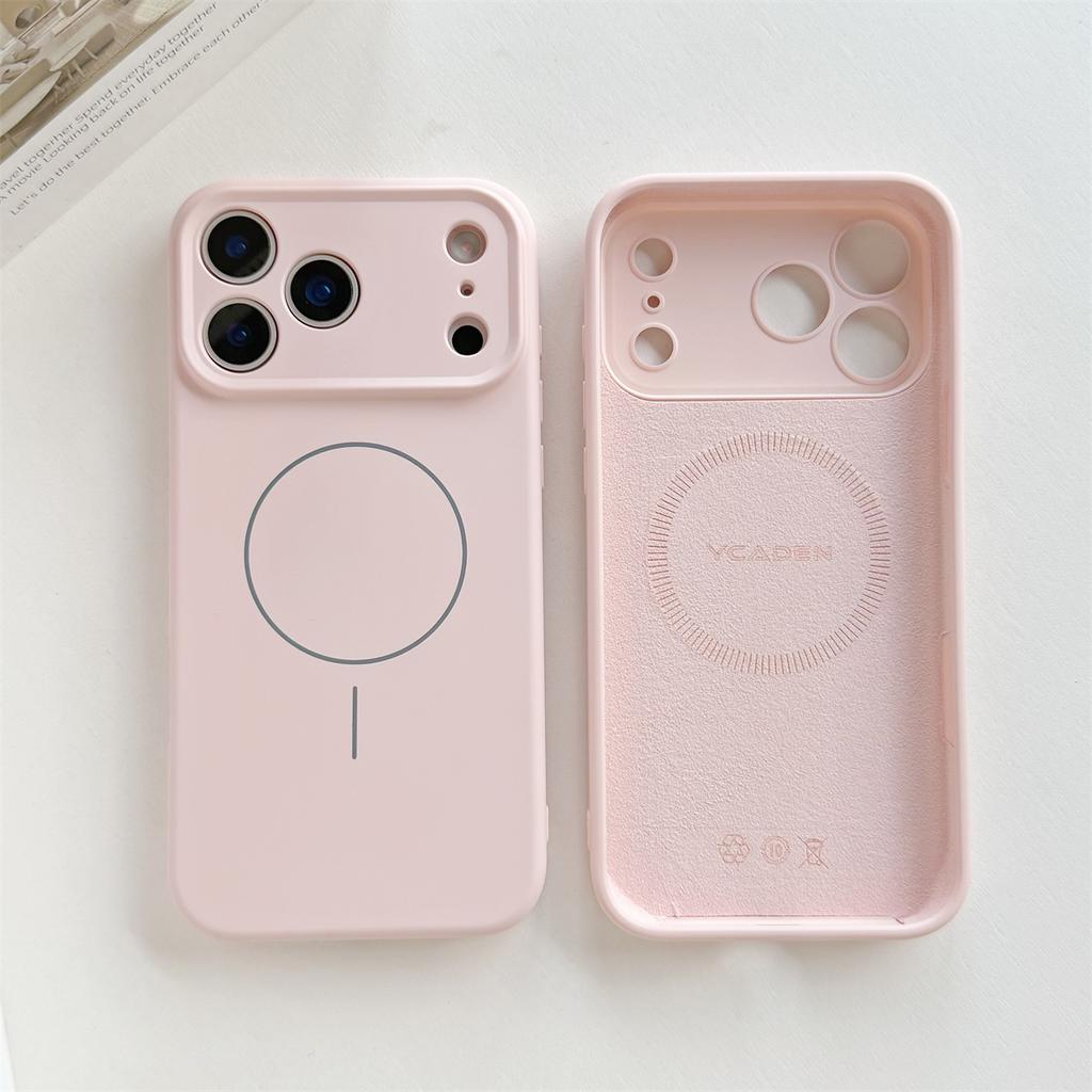 Magnetic Phone Case for IPhone 17 Air 16 15 14 13 12 11 Pro Max XS XR X for Magsafe Wireless Charge Liquid Silicone Soft Cover