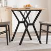 Vidaxl Dining Table with Y-Shaped Legs, 70X70X75.5 Cm