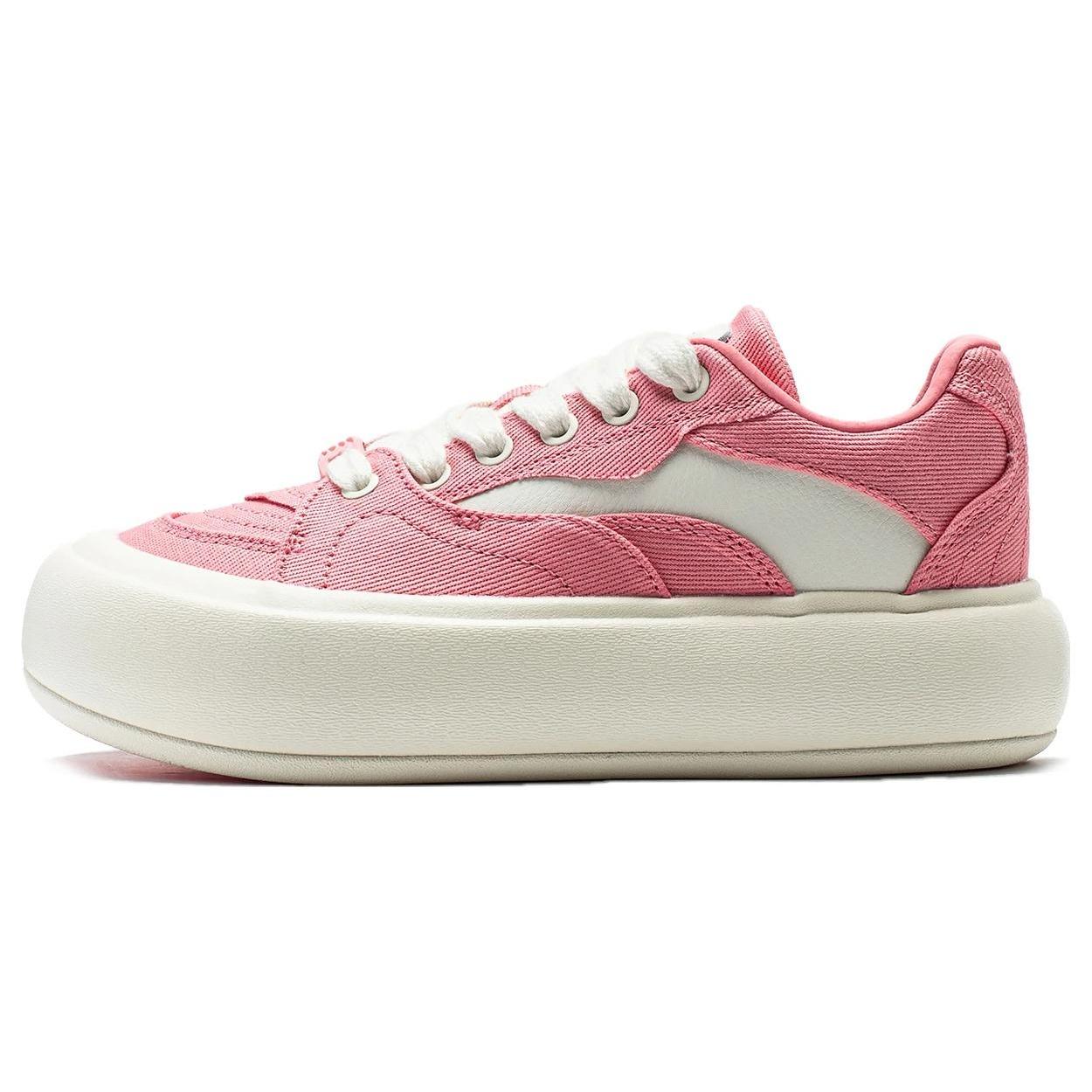 (WMNS) Li-Ning Platform Skate Shoes Pink White Women s AZGT026-9 EU 35⅔