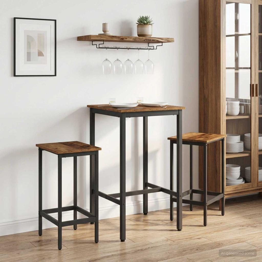Bar Stools 2 pcs. Reclaimed Wood 40 x 32 x 74 cm Engineered Wood