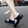 Women's Backless Walking Sneakers Summer Slip-on Mule Shoes Closed Toe Slippers Height Increase Comfort Casual Traveltime Mule