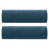Vidaxl 2-Osobowa Sofa Z Poduszkami, Niebieska, 140 Cm, Aksamit