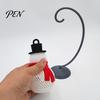 Winter Holiday Decor Christmas Snowman Lantern, Decorative LED Bedside Lamp, Hanging Ornaments Table Night Light for Home Bedroom Indoor Lantern