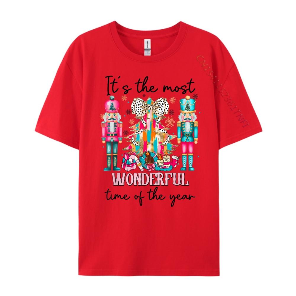 Its The Most Wonderful Time Of The Year Nutcracker Coquette Graphic T Shirts 100 Cotton Natural Men Clothes S