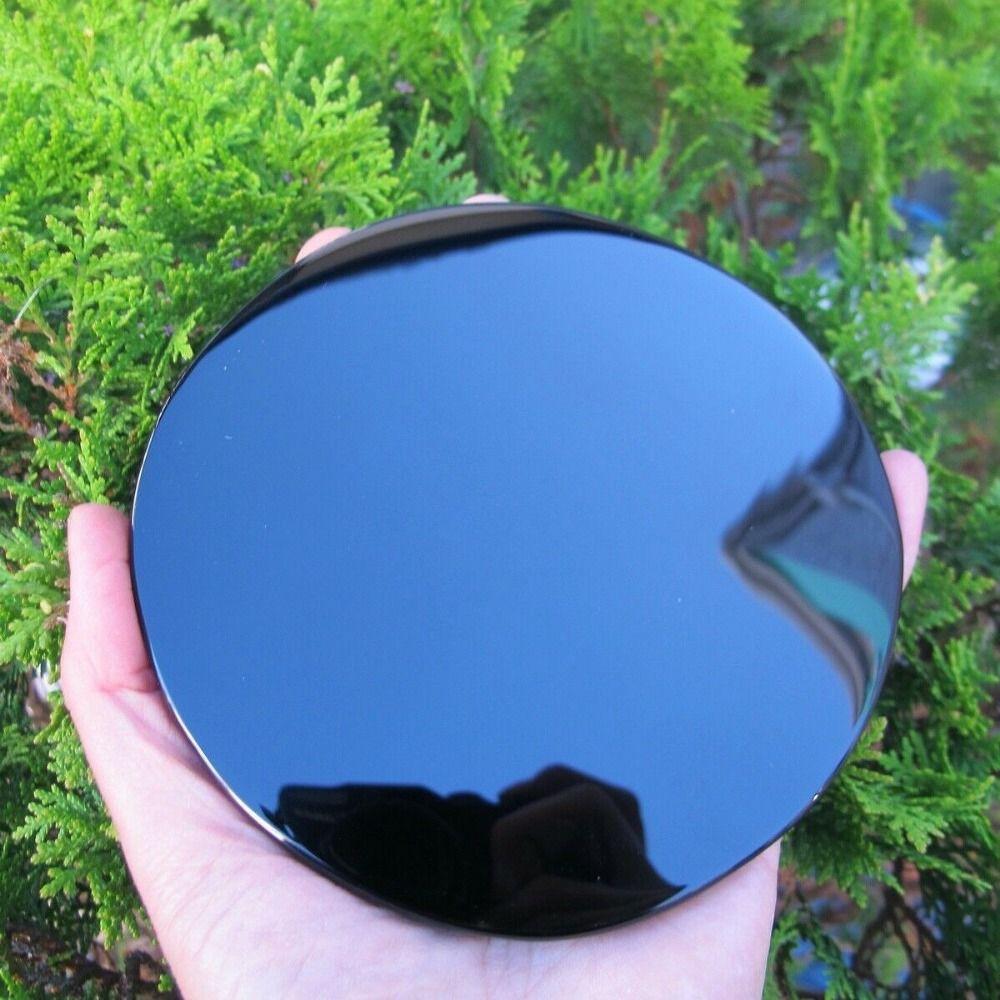 Crystal Craft Black Crystal Ornaments Round Natural Obsidian Ornaments  Home