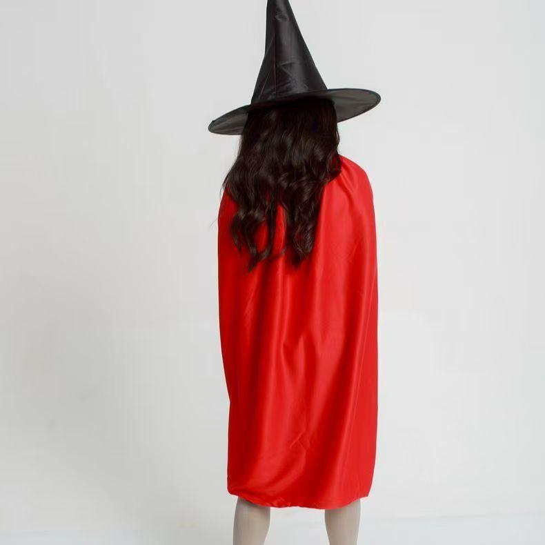 Classic Black Witch Hat Unisex Adult & Kids Wizard Hat for Halloween Cosplay Costume & Masquerade Party Carnival Decoration