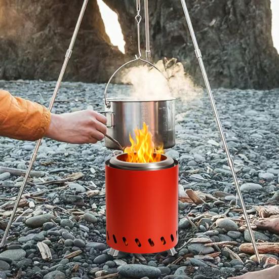 Portable Charcoal Stove Mini Smokeless Tabletop Fires Pit Low Smoke
