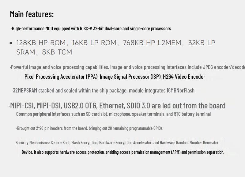 ESP32-P4 Development Board: ESP32-C6 with 100M Ethernet, POE, Camera, Wi-Fi 6, Bluetooth 5