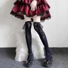Bowknot Stockings Womens Lace Trims Thigh High Stockings Over Knee Long Stockings,Long Socks for Student Girl