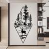 Nordic Style Ins Deer Door Stickers Home Decor Removable Hallway Stair Decoration Vinyl Mural Decals