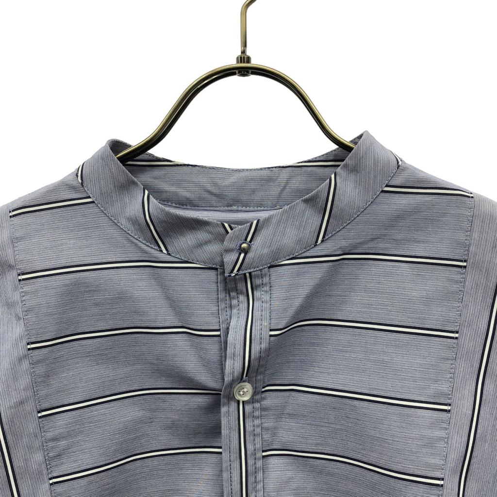 AMERI UNDRESSED Stripe Long Sleeve Balloon Sleeve Shape Cotton Shirt F Women Used