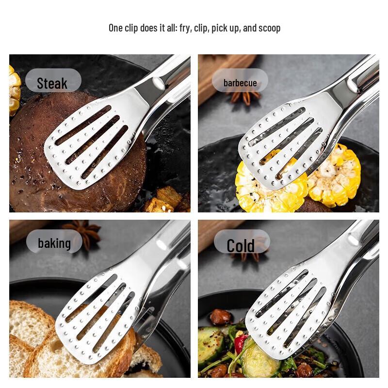 NHZHIW 304 Edelstahl Lebensmittelzange