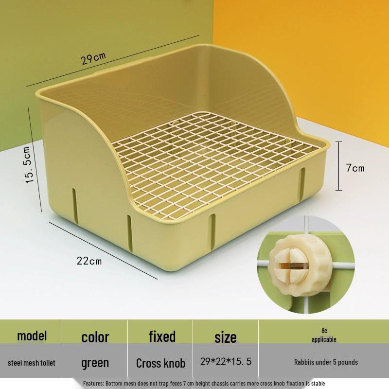 Large Anti-Tip Rabbit & Guinea Pig Plastic Litter Tray