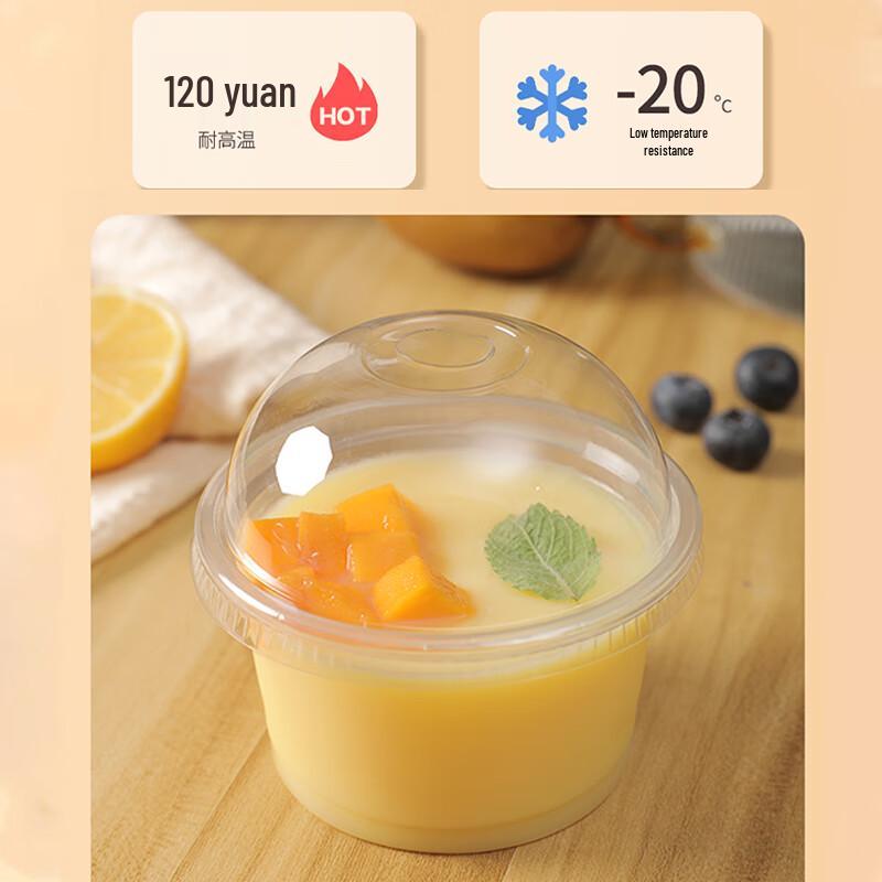 Homeglen Disposable Dessert Cups with Lids