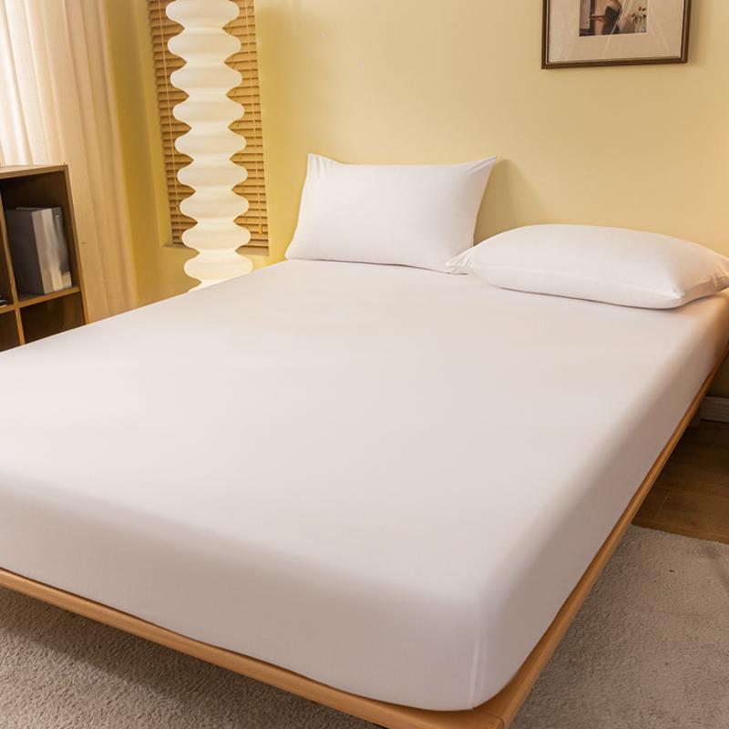 1 Stück einfarbig mattes Bettlaken, einfarbige Bettdecke für Schlafzimmer, Bettwäsche (Ohne Kissenbezüge)