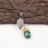 Malachite Stone 925 Sterling Silver Mother Gift Anniversary Heart Chakra Pendant PP-55-34