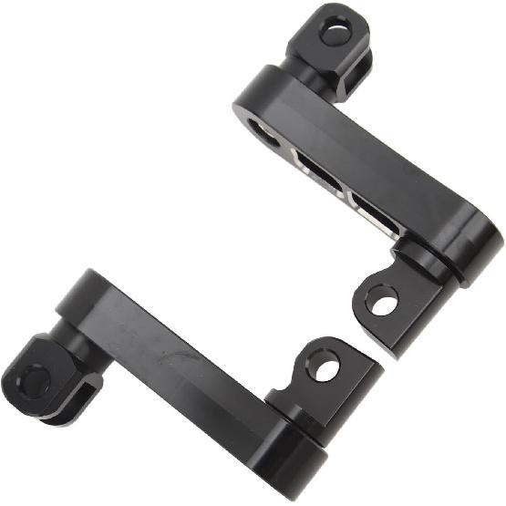 Generic Motorcycle Foot Pegs Bracket, Adjustable Highway Foot Pegs Extension Brackets, Passenger Highway FootPegs Male Mount Foot Peg Clamp Support