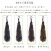 XUZOO Curly Hair Extensions, Band-Shaped Extensions, Twin Tail Wig, Ponytail Wig, Hair Extensions, Hair Extensions, Dance Recitals (Light Black)
