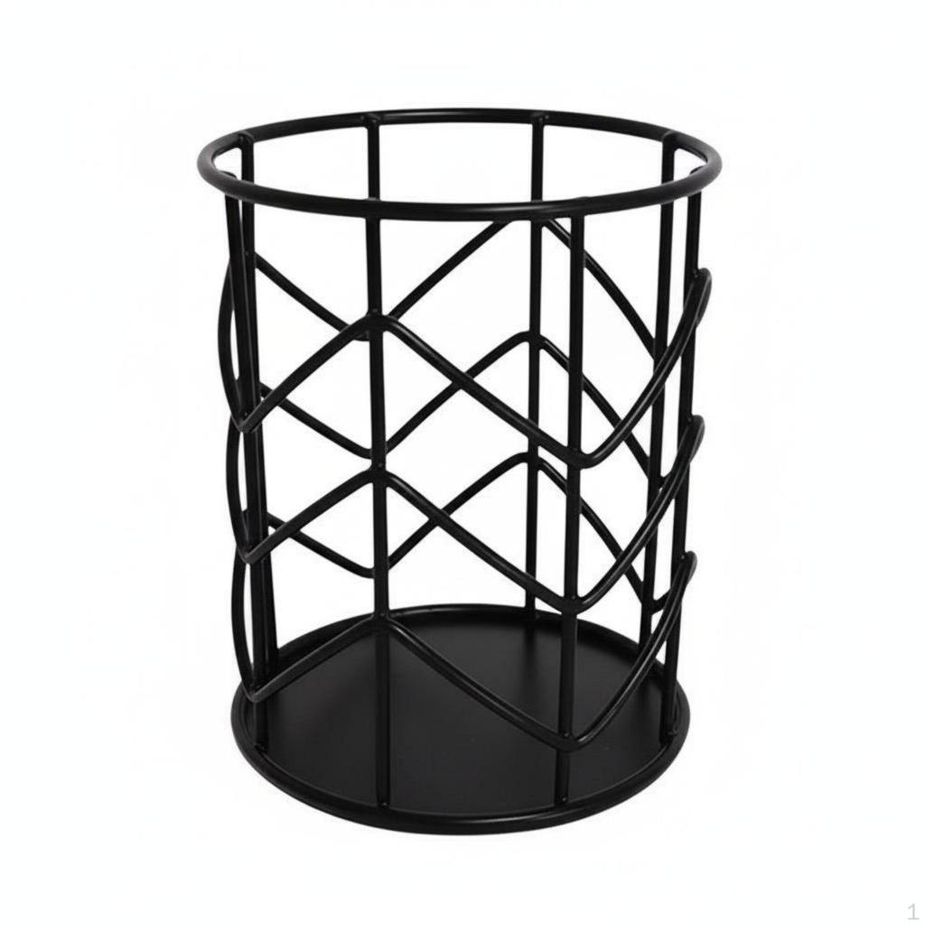 Nordic Aesthetic Stationery Holder Wrought Iron Crafted Metal Wire Pencil Cup MultiFunctional