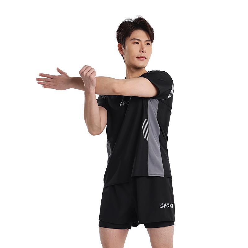 

Мужской быстросохнущий купальный костюм-двойка: Дышащий костюм для серфинга с двухслойными утягивающими брюками для горячих источников и спорта. 4XL (150-180 lbs)