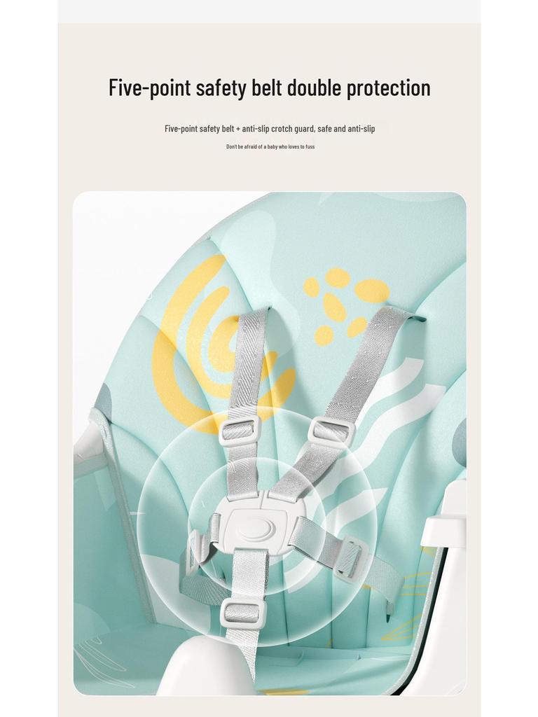 Regulowane Krzesełko dla Dziecka: Krzesełko do karmienia niemowląt i małych dzieci z tacką