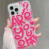 Graffiti English Applicable iPhone16Pro Apple 15 Mobile Phone Case 12/13promax Anti-drop 11 Soft 14plus