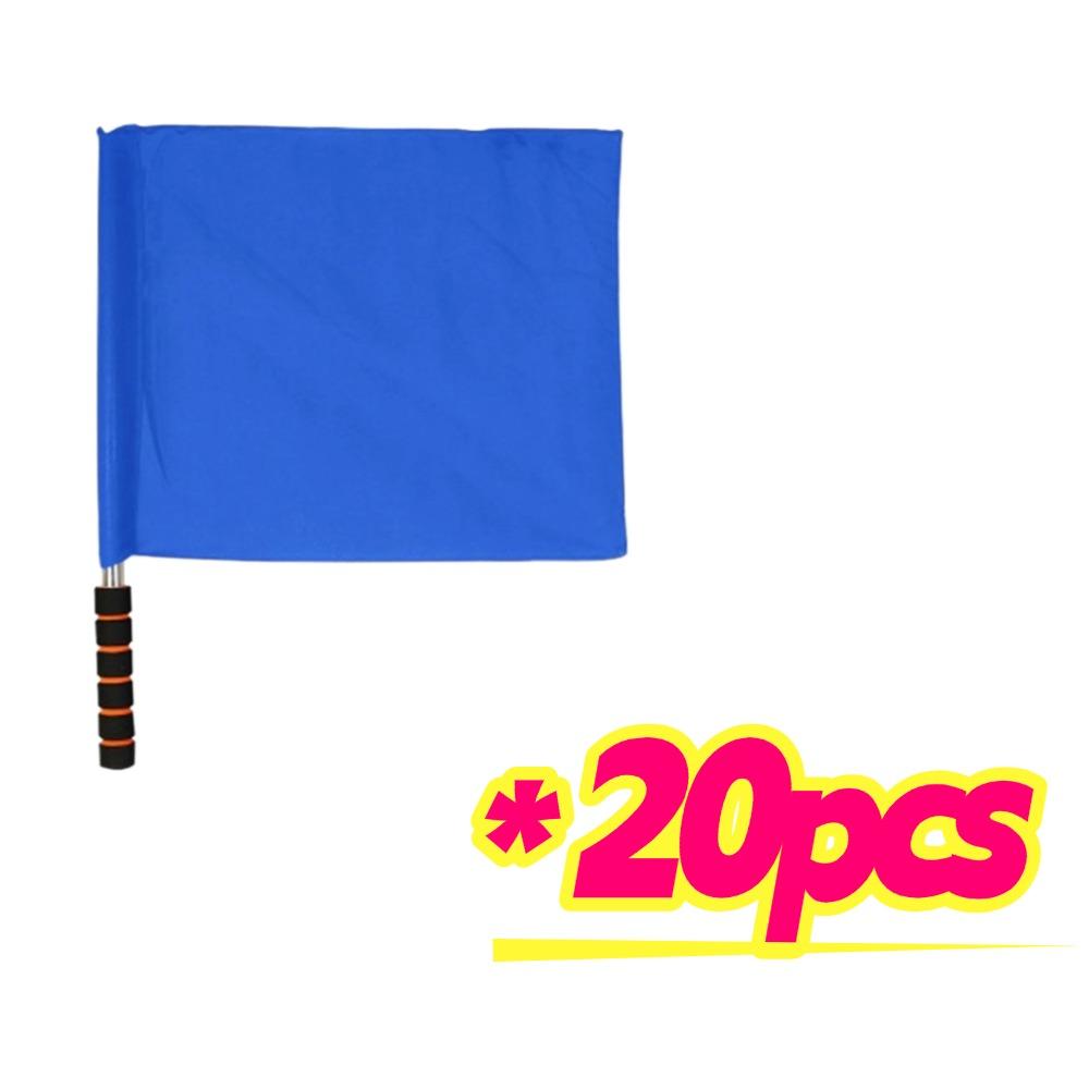 5-20pcs Soccer Referee Flag Red White Yellow Blue Green Football Training Command Flag Competition Signal Flag Referee Supplies