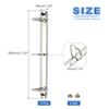 2/4Set A4 3Hole Ring Binder Mechanisms D Ring Replacement Binder Planner Loose Leaf Binding Spines for Organizers DIY Fill Paper