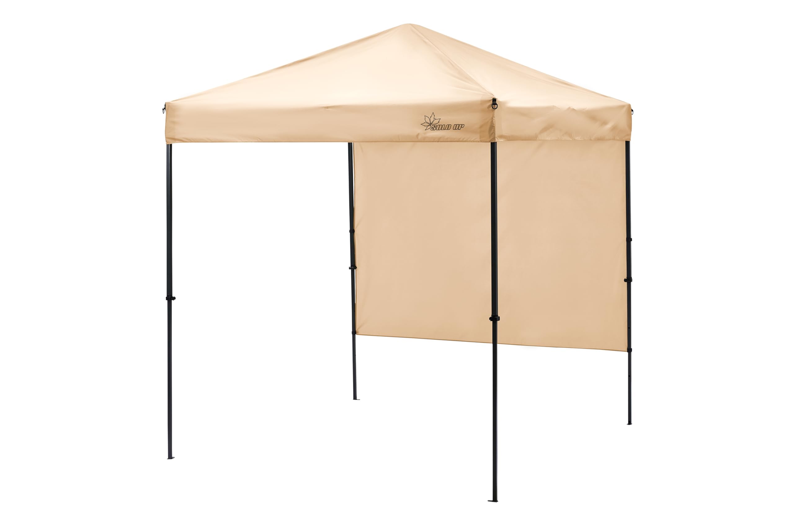 

Limited SOLO UP Tarp Camping Outdoor Sunshade with Side Edition! One-Action Tarp, One-Touch Tent, Tent, Curtains, 2m, 200cm, M-1240 бежевый