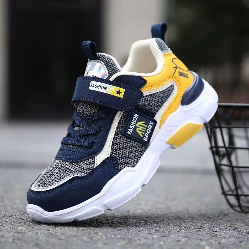 Middle-aged and Older Children Boys Children's Shoes Boys' Sports Shoes Spring and Autumn New Mesh Breathable Primary School Students Casual Shoes