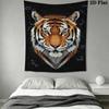 3D Animal Wall Tapestry Aesthetic Wall Hanging Printed Fabric Blanket Decorative Tapestries for Bedroom Living Room Home Decor