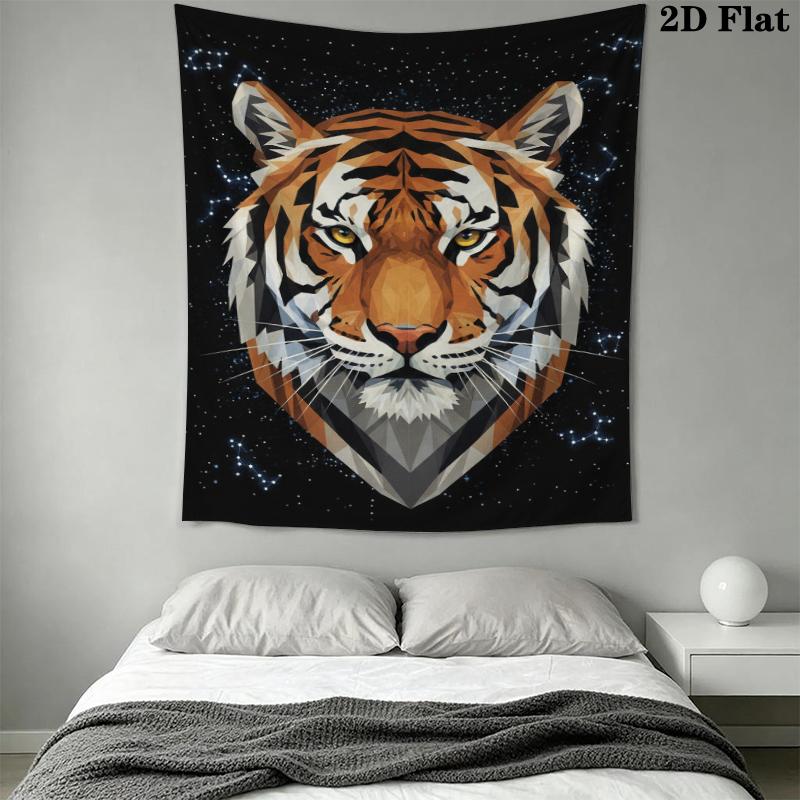 3D Animal Wall Tapestry Aesthetic Wall Hanging Printed Fabric Blanket Decorative Tapestries for Bedroom Living Room Home Decor