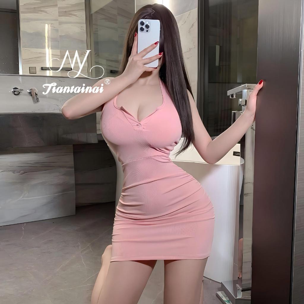 Sex underwear sexy pure desire hip skirt tight uniform dress temptation backless neck large size suit