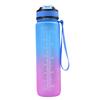 # 1000ML Drink Bottle Frosted Gradient Sports Water Bottle (Blue+Purple)