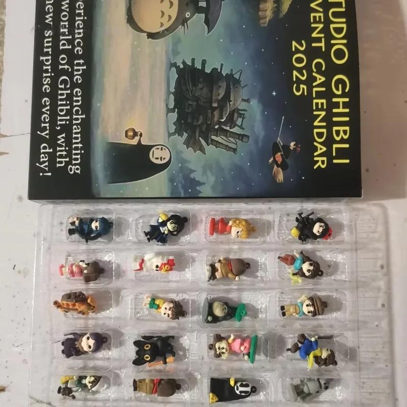 3D Classic Studio Ghibli Anime Christmas Advent Calendar Toy Figure Collectible Cosplay Accessories Trendy Countdown Blind Box PVC