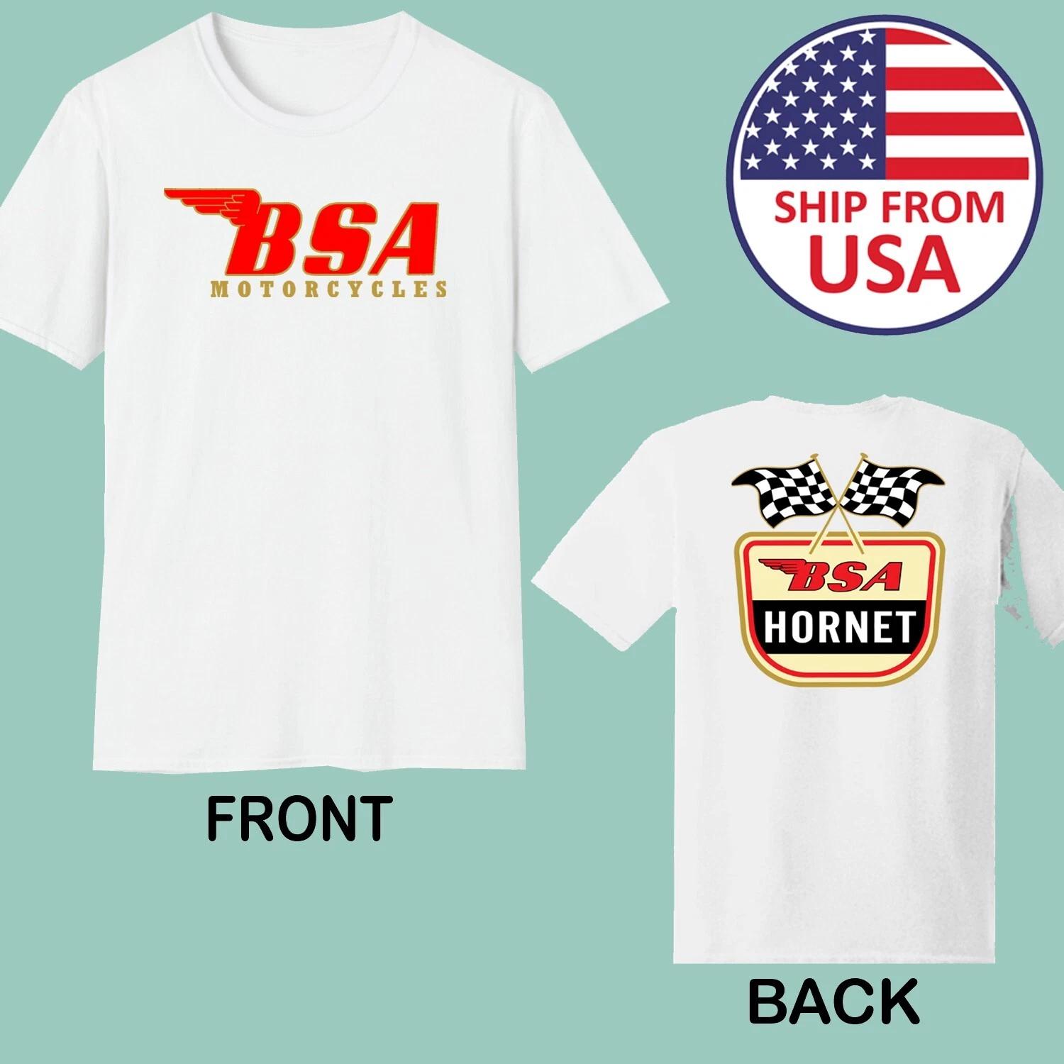 BSA Hornet Retro Motorcycle Men s White Size S to 5XL S