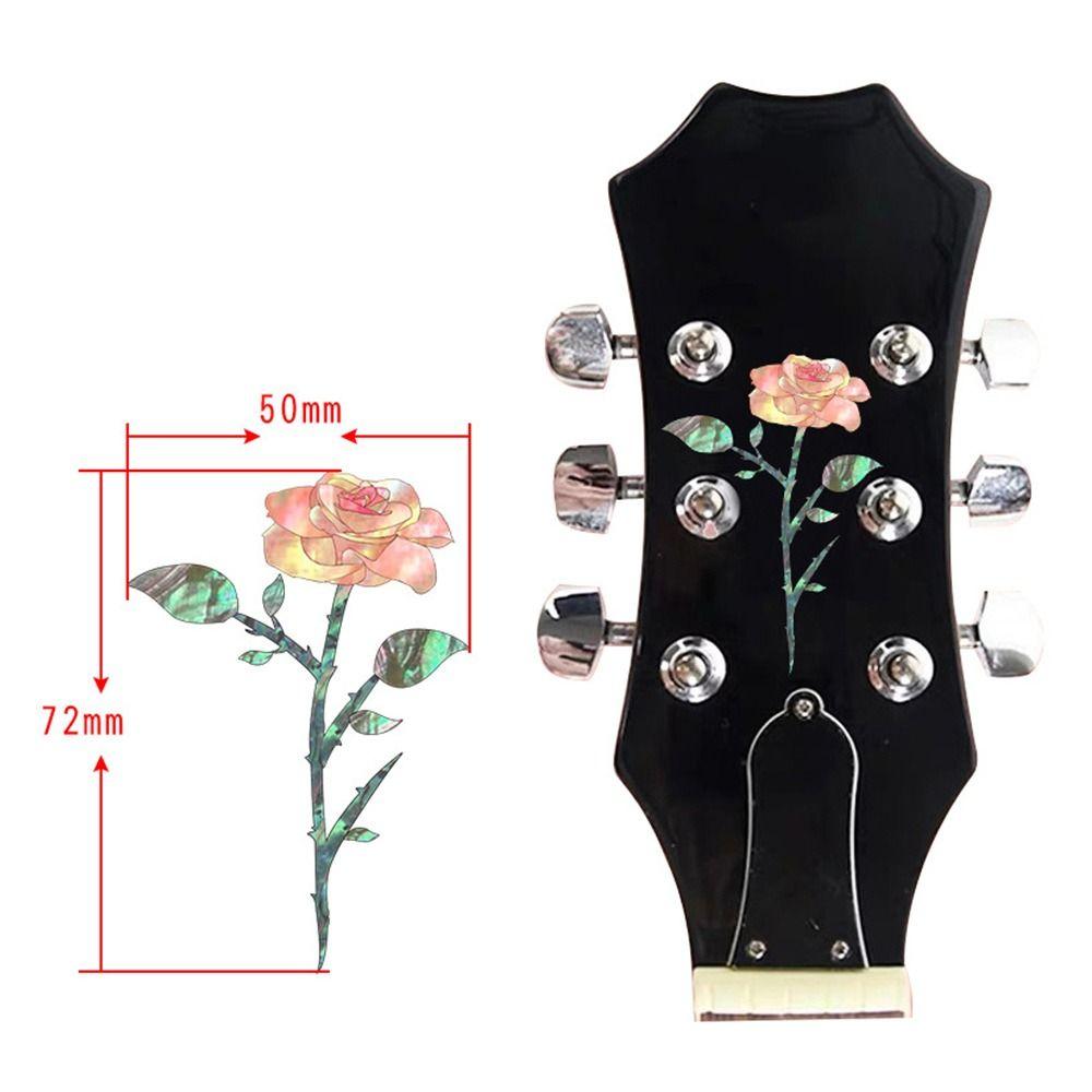 Novelty Guitar Headstock Decal Bass Body Decals Guitar Head Stickers Guitar Neck Sticker