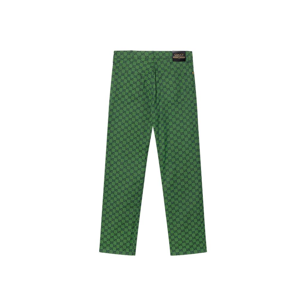Gucci Casual Pants Men's Green Moderate Straight Fit Pants 623953-ZKU09-3344