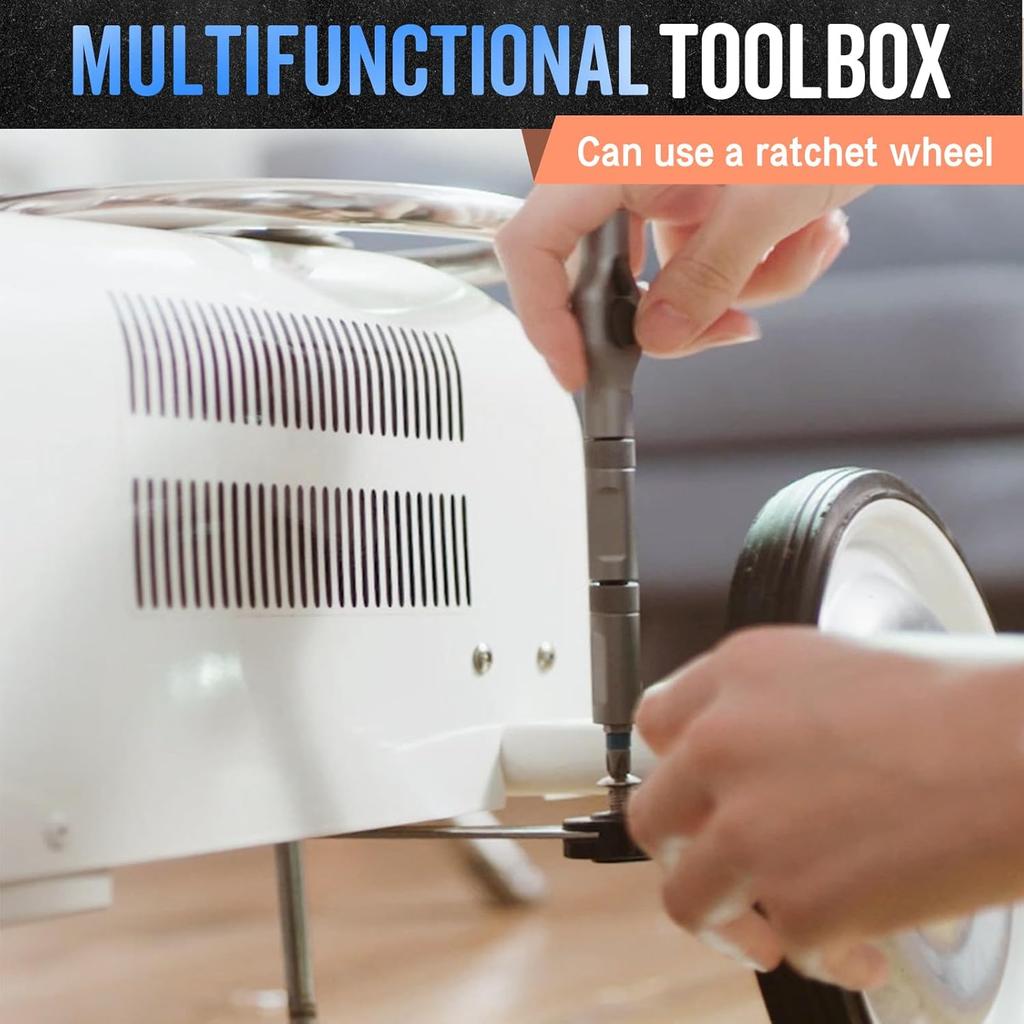 24 In 1 Multi Bit Magnetic Screwdriver Set Multifunctional Toolbox Household Wrench Screwdriver Tool Combination Kit