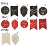 50PCS Gold Stamping Paper Gift Tags Thank You Hang Label Christmas Box Decor Black Red White Birthday Party Supplies DIY Access
