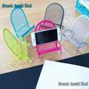 Universal Phone Holder: Creative Lazy Bracket Chair for Desk - Cute, Adjustable Stand In Rose, Red, Black & Silver.