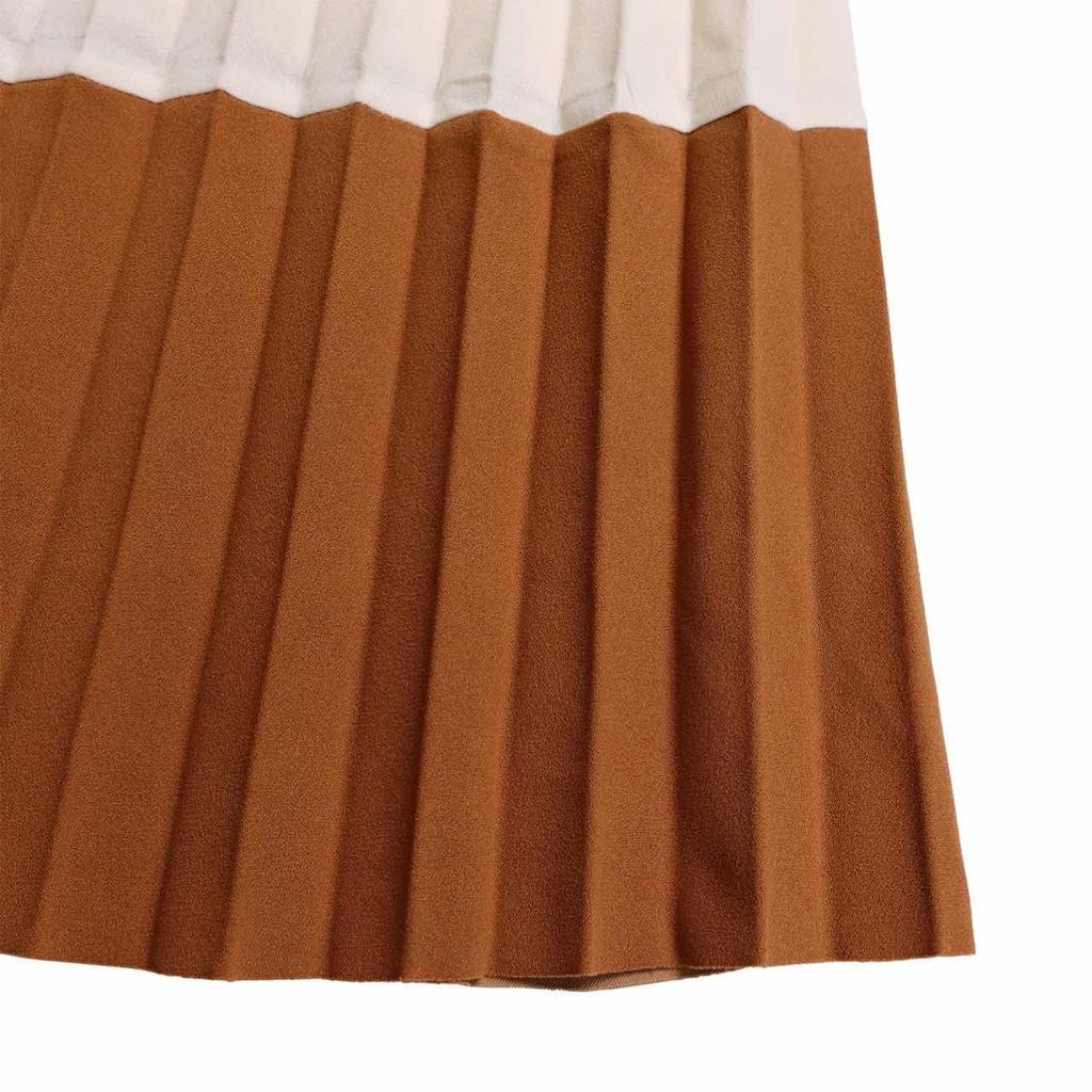 Fashion Full Sleeve Notched Neck Solid High Waist Belt Dress Women Autumn OffiAe Lady Pleated Long Africa Midi Dresses