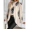 Women's Autumn and Winter Long Sleeve Shirt Elegant Top