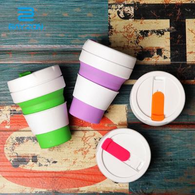Silicone Coffee Cup Silicone Foldable Water Cup Pocket Cup Foldable Retractable Water Bottle Water Cup Travel Portable
